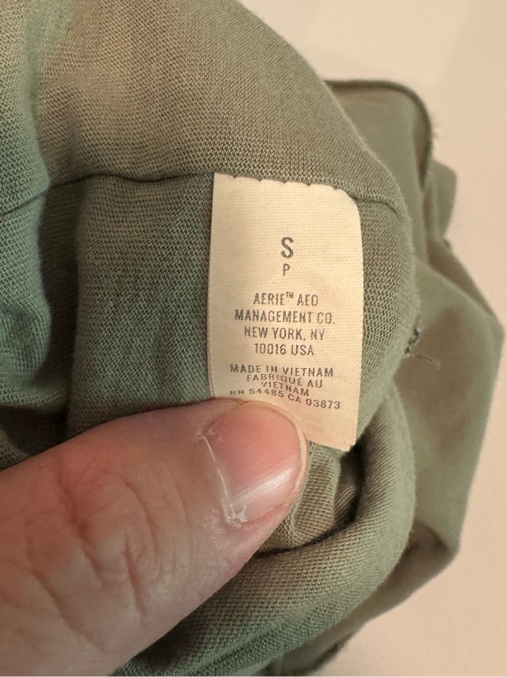 Aerie Tiered Olive Green Women's Skirt, size small - like new - Picture 3 of 6